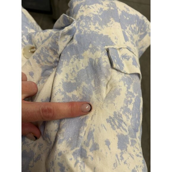 Thakoon Collective Tie Dye Pastel Blazer Jacket Blue White Womens 4 - Picture 9 of 13